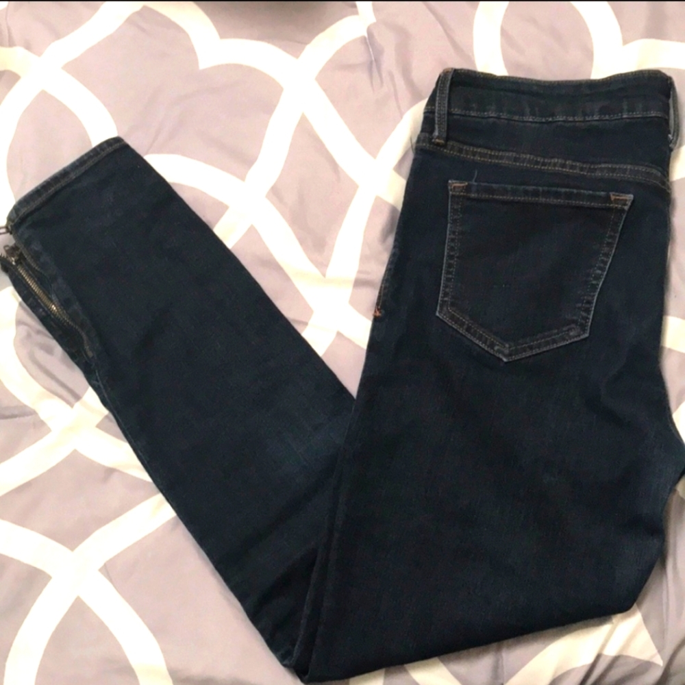 Old Navy Rockstar zipper ankle jeans